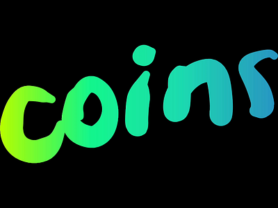 COINS LOGO bitcoin crypto hand drawn illustration logo