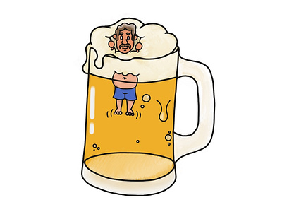 Vice Series: Beer beer design digital art illustration procreate