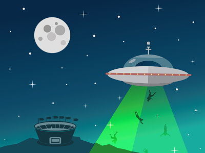 Weekly Wins Illustration illustration moon pound and grain space ship weekly wins