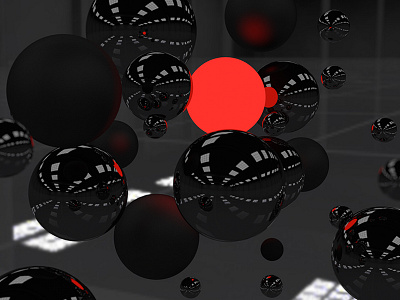 Cinema 4D Texture Test 4d abstract balls cinema 4d circles floating