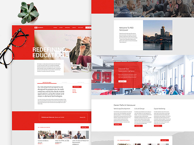 RED Academy ui ui design ux web design website website design
