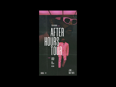 After Hours Tour Poster poster the weeknd tour type typography