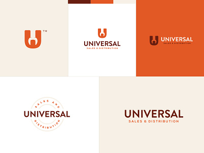 Universal automotive branding car logo monogram type typography wrench