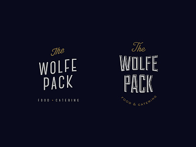 Wolfe Pack branding logo type typography wip