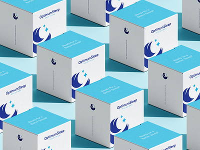 Optimum Sleep Solutions branding fox logo monogram night sleep stars visual identity