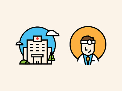 Healthcare doctor health healthcare hospital icons illustration medical