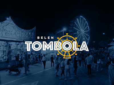 Belen Tombola branding event fair ferris wheel festival logo redesign type typography update
