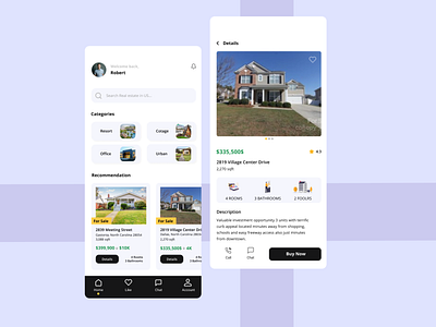 Real- Estate APP figma illustration typography ui