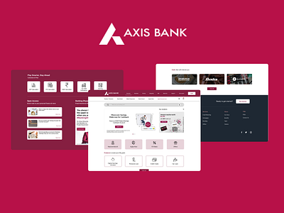 Axis Bank webpage Redesign