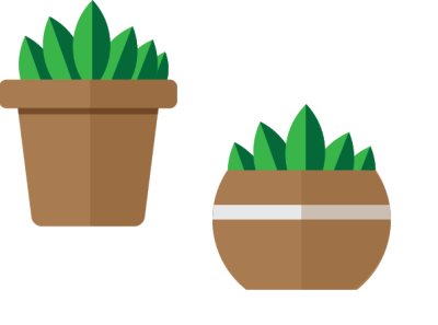 Plant pot Illustrations adobe illustrator graphic design illustration plant