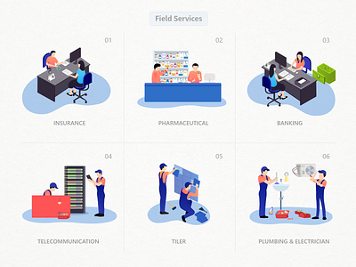 Feild Services Illustrations