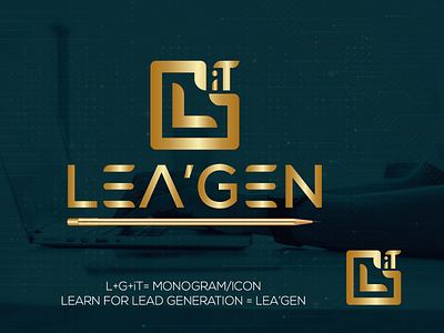 LG Logo For iT/ict Services // LEA'GEN
