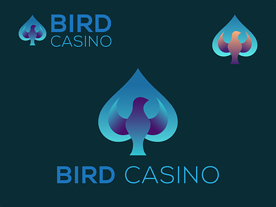 "Bird Casino" logo barnd logo brand identy branding company logo creative logo design graphic design illustration illustrator logo design logo