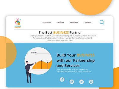 Business Landing Page animation business design graphic design illustration landing page ui uiux user interface design ux website design website ui design