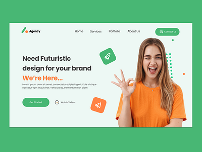 PARA Agency Landing Page agency website design figma figma web design icon logo ui web design website