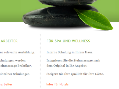 Healthy green spa