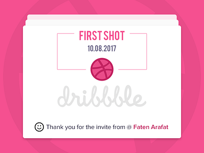 First Shot app design designer dribbble faten arafat graphic invite mobile shot ui deisgn ux web