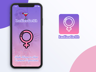 Ladiesgetit app ios ios 11 iphone x minimal modern ui ux visual design women