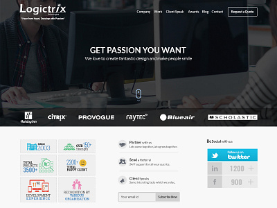 Logictrix IT Company - Landing Page - Web App