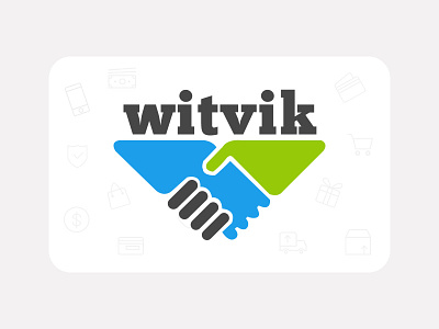 Witvik - Logo business buyer connect creative design ecommerce graphic logo people print media seller ui ux