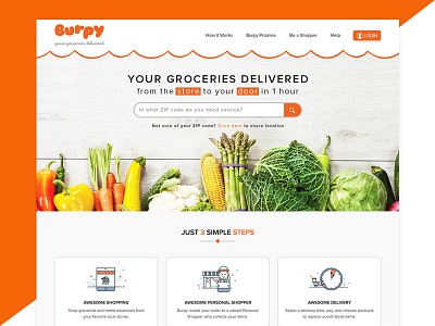 Burpy   l   Grocery Landing Page