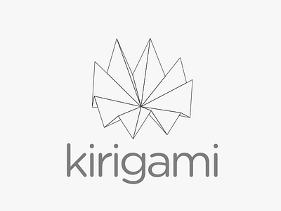 Kirigami Data Logo Design analyticsdata branding data logo design visualisation