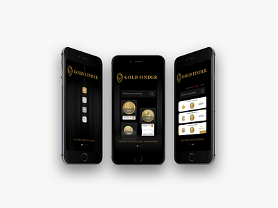 Gold Finder Product Design Concept iOS App