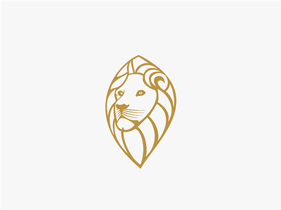 Logo Design Golden Lion design gold lion logo logo design