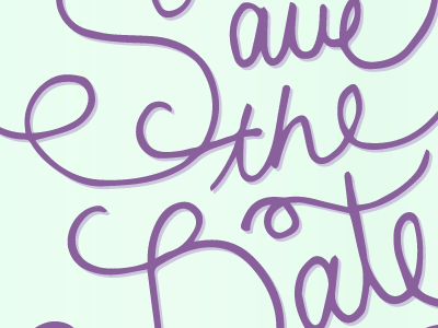 Playing with Color hand drawn illustrated lettering vector wedding