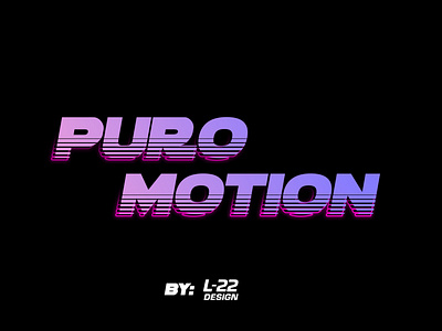 puro motion brand logo design