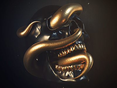 GOLD 3d abstract abstract art art blender blender3d cycles cyclesrender illustration render shaders