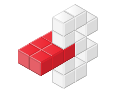 Super-Bridge app cubes icon lego logo
