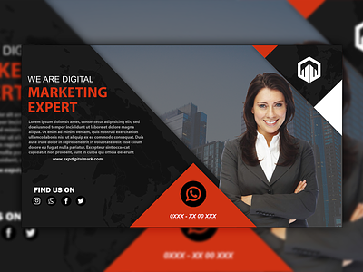 SM Marketing Banner Ad ad banner design estate graphic design real