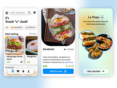 Le Chops 😋 UI UX design