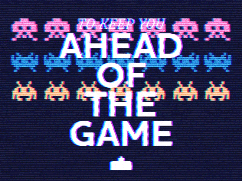 Ahead of the Game space invaders stickyeyes