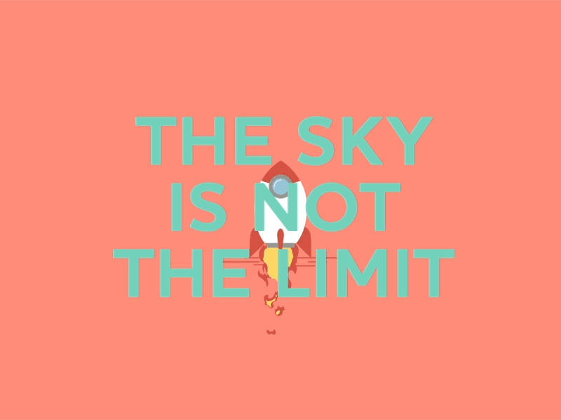 The Sky is not the limit - Stickyeyes rocket sky stickyeyes