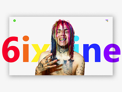 6ix9ine landing page concept