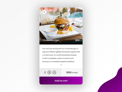 Restaurant mobile app design concept