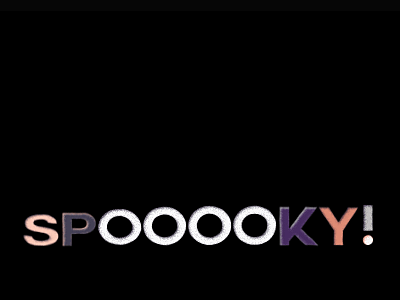 Spooooky animation font halloween loop scary spooky text