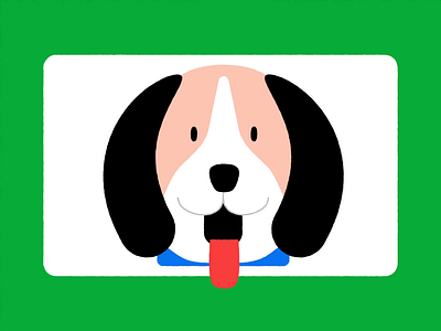 Dog 2d animal animation design dog flat design illustration illustrator loop pet vector