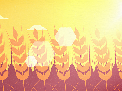 Barley field concept art field illustration illustrator style frame texture