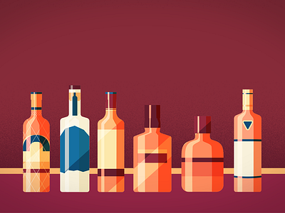 Bottles 2d design illustration illustrator vector