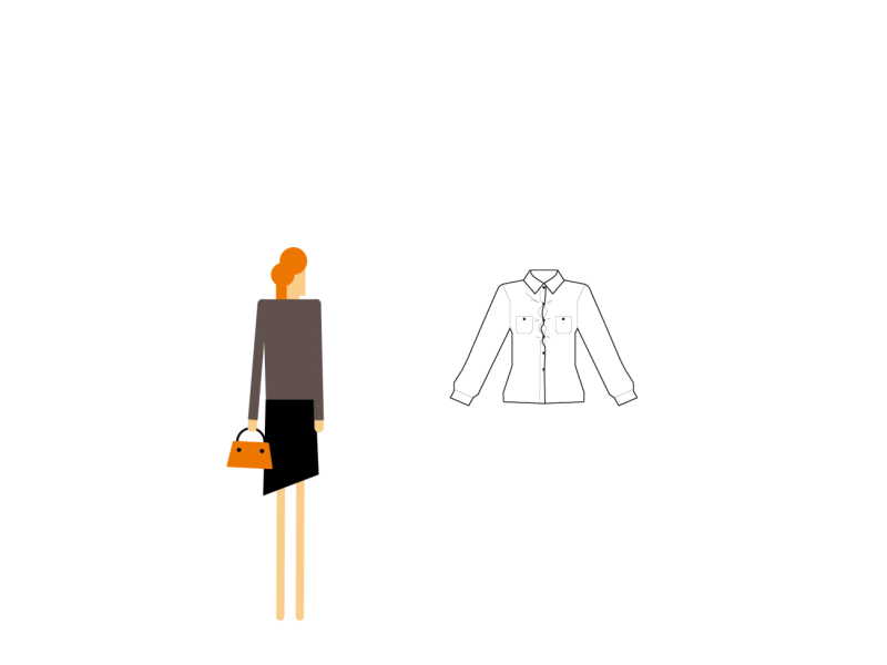 Fashion 2d after affects animation design fashion flat design vector