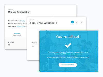 Haystack - Manage Subscription Workflow