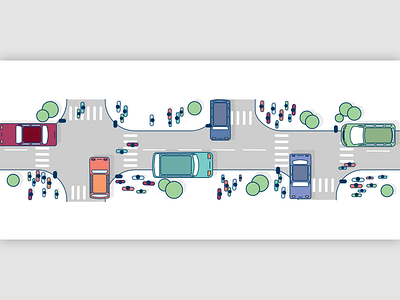 Ticon car cars illustration road simple traffic