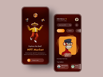 NFT App UI design