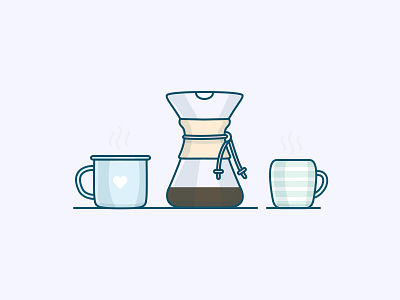 Chemex coffee chemex coffee illustration