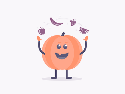 Healthy Halloween pumpkin halloween healthy illustration pumpkin