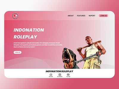 Homepage Indonation Roleplay ui