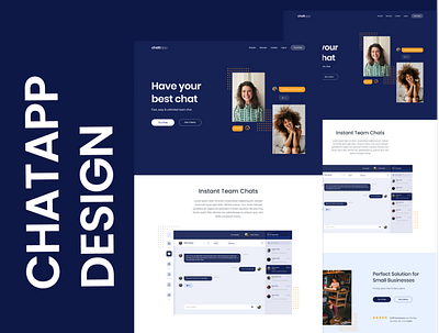 CHATAPP UI & WEBDESIGN PROJECT design mobileapp ui webdesign webflow wordpress